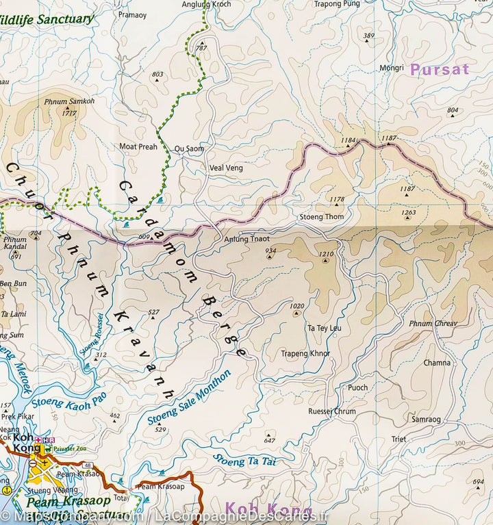 Carte routière - Cambodge | Reise Know How carte pliée Reise Know-How 