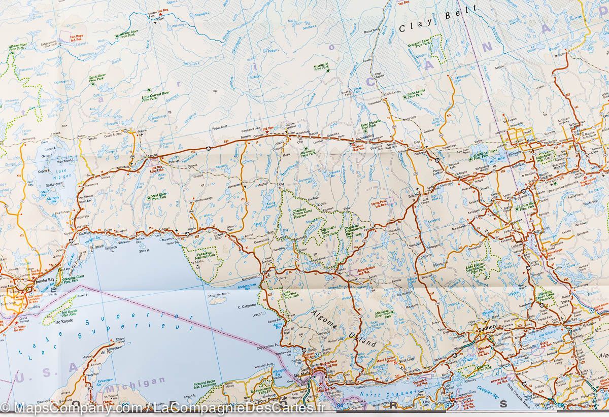 Carte routière - Canada central | Reise Know How carte routière Reise Know-How