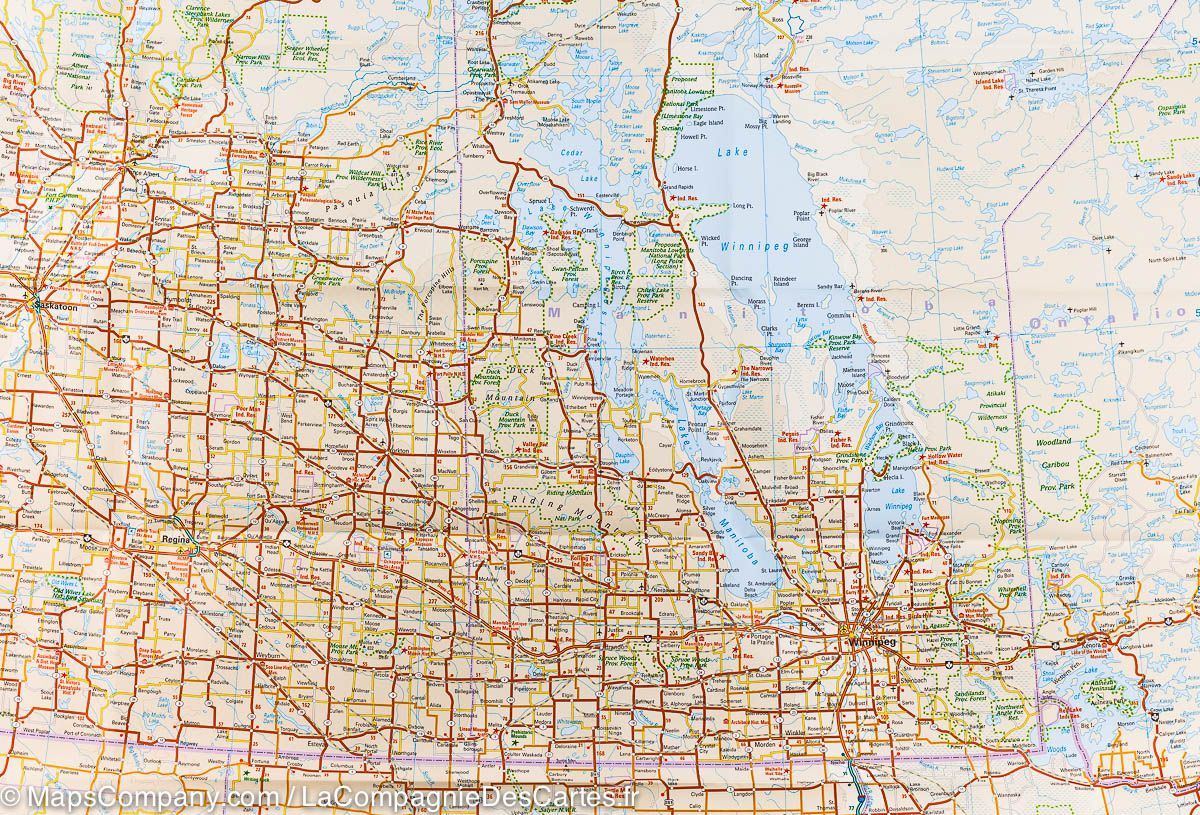 Carte routière - Canada central | Reise Know How carte routière Reise Know-How