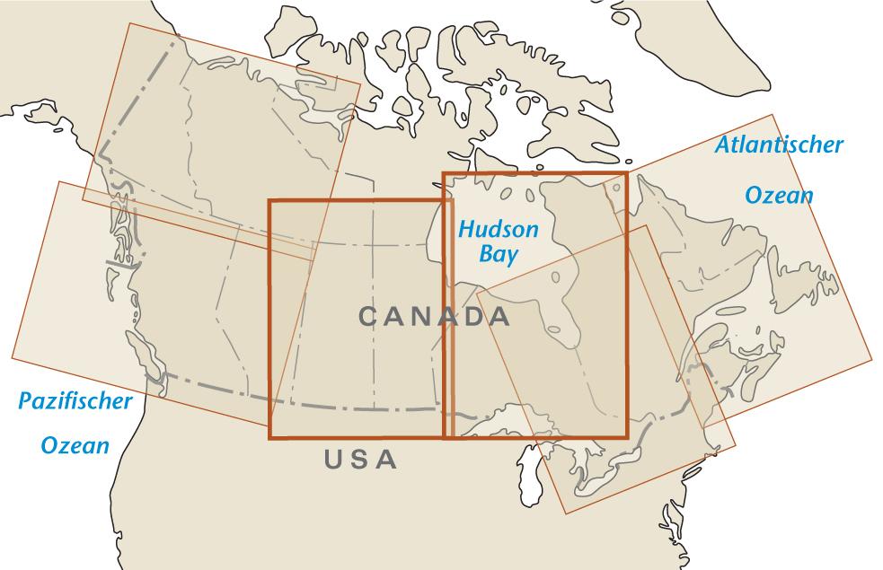 Carte routière - Canada central | Reise Know How carte routière Reise Know-How