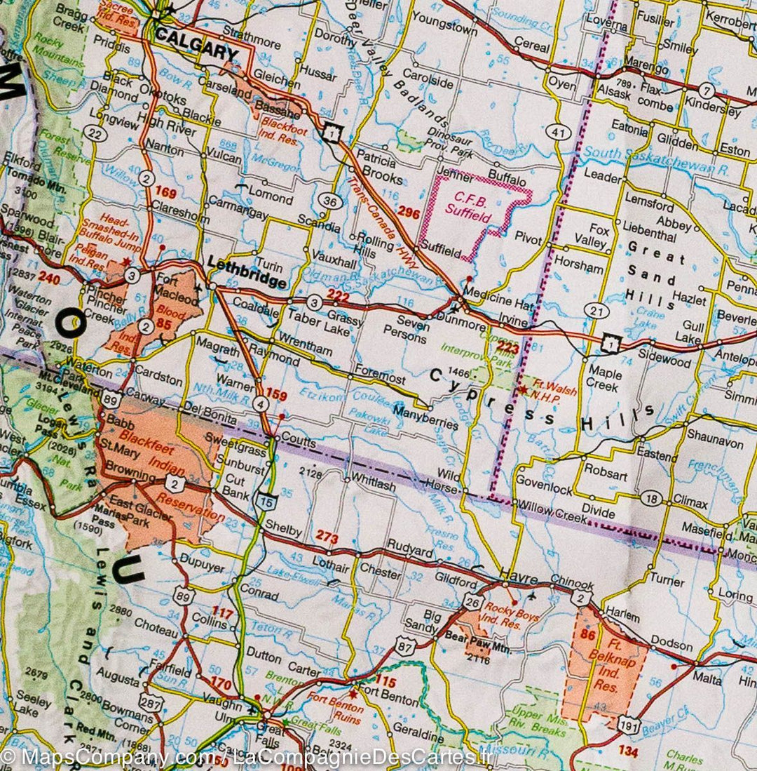 Carte routière - Canada | Hallwag carte pliée Hallwag 