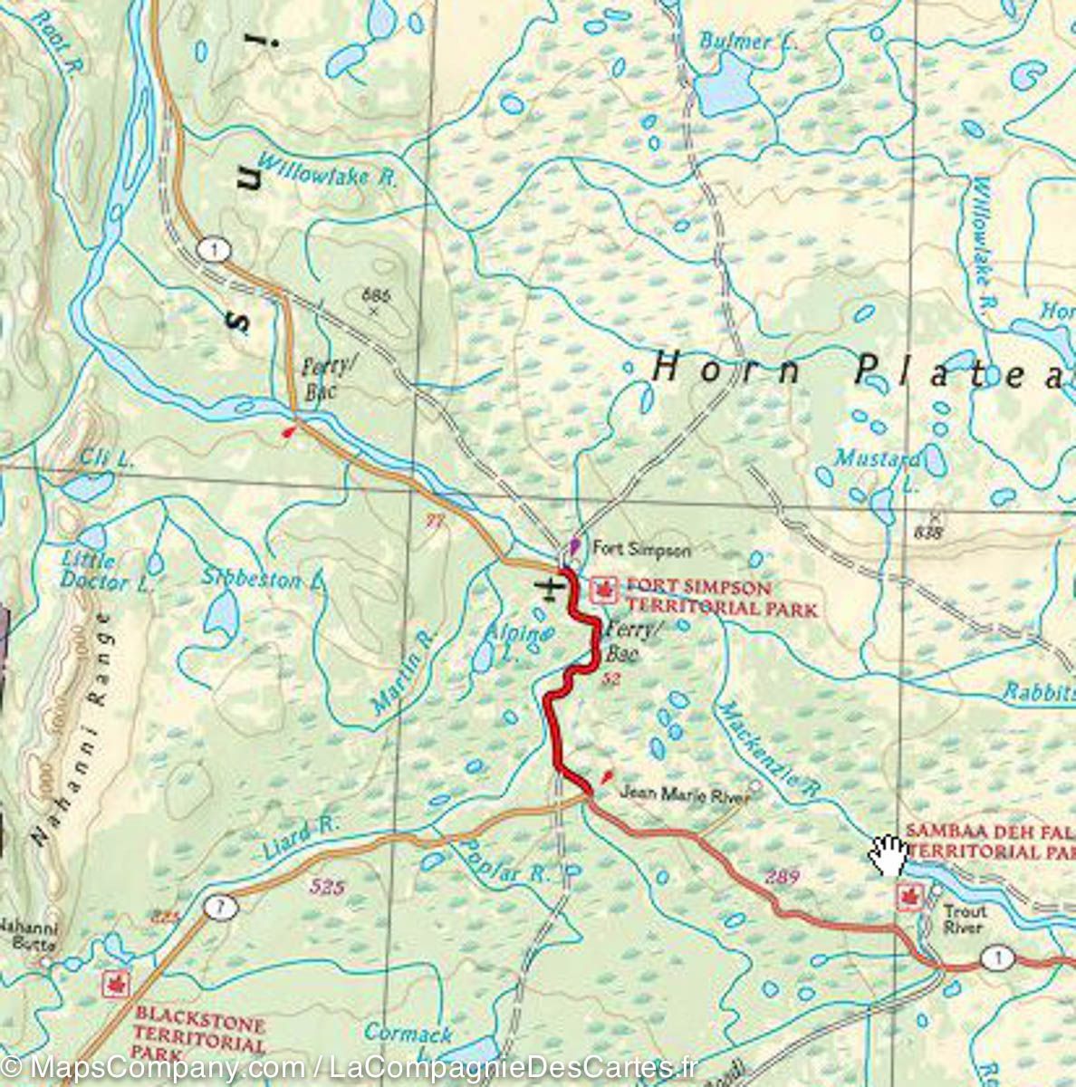 Carte routière - Canada Ouest | National Geographic carte routière National Geographic