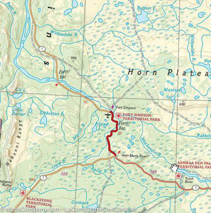 Carte routière - Canada Ouest | National Geographic carte pliée National Geographic 