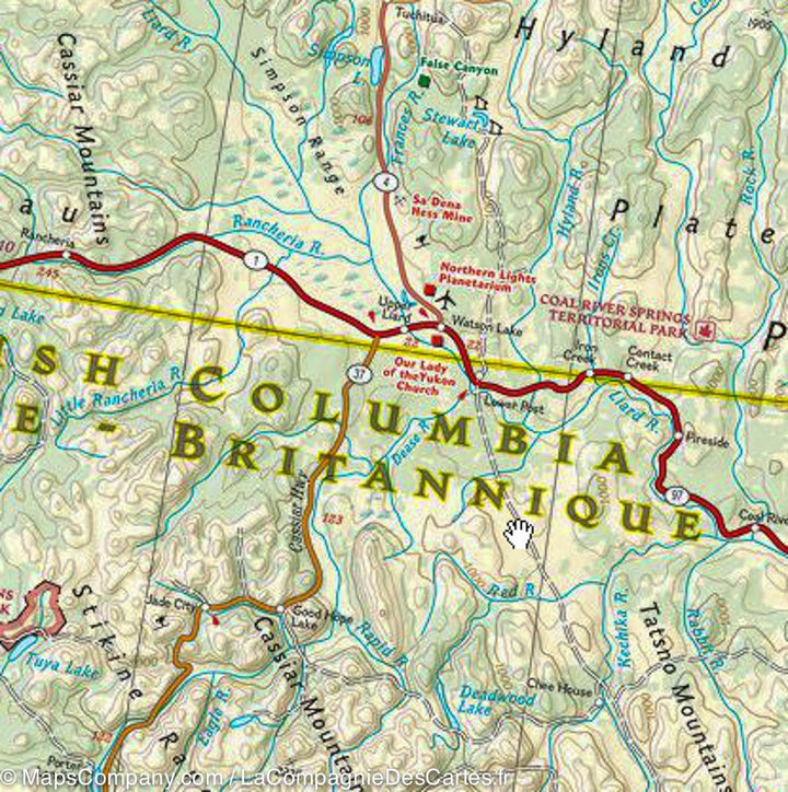Carte routière - Canada Ouest | National Geographic carte pliée National Geographic 