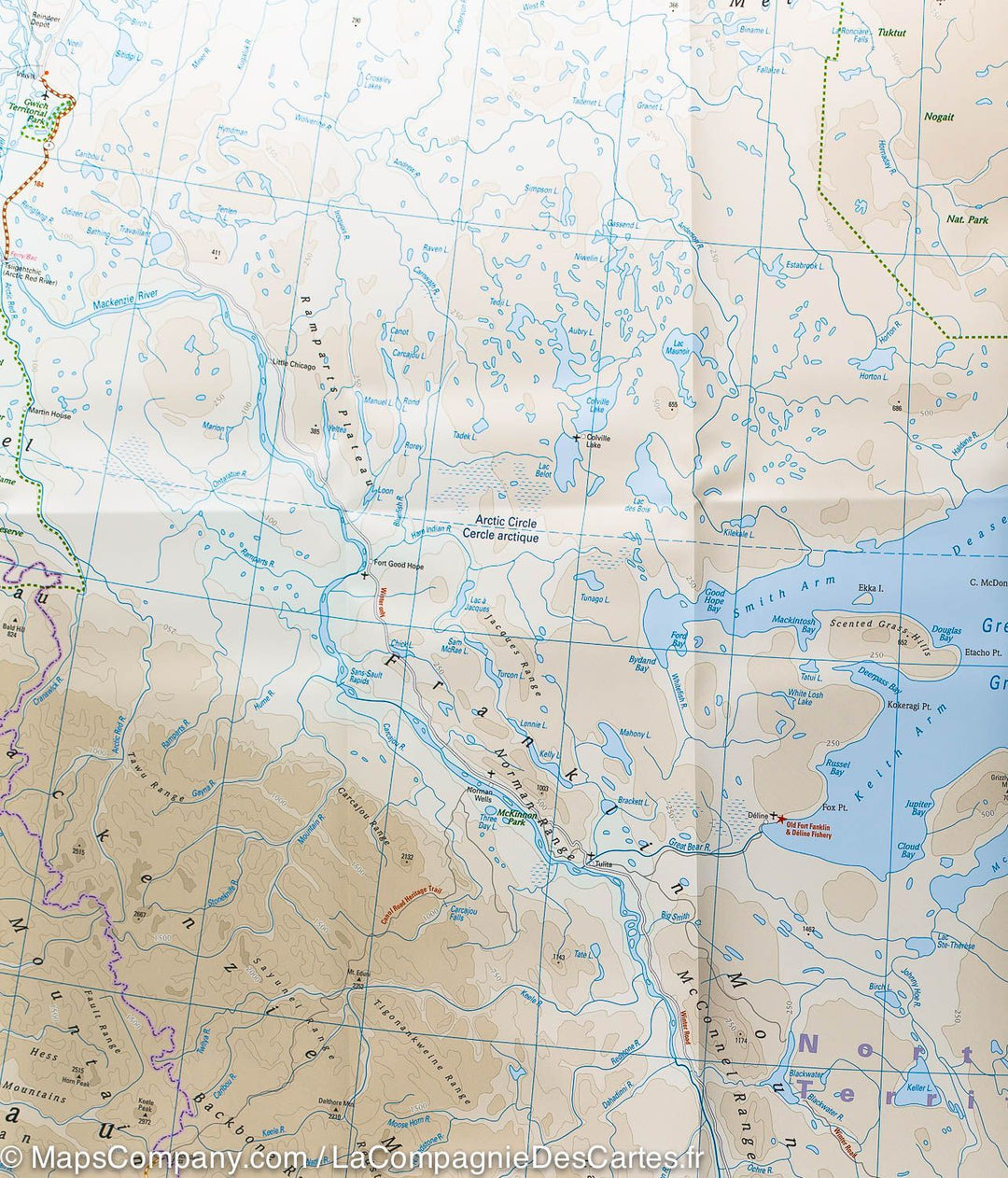 Carte routière de l'ouest du Canada | Reise Know How - La Compagnie des Cartes