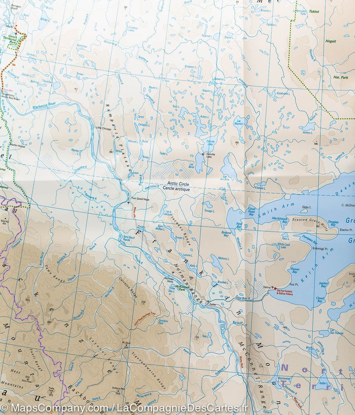 Carte routière de l'ouest du Canada | Reise Know How - La Compagnie des Cartes