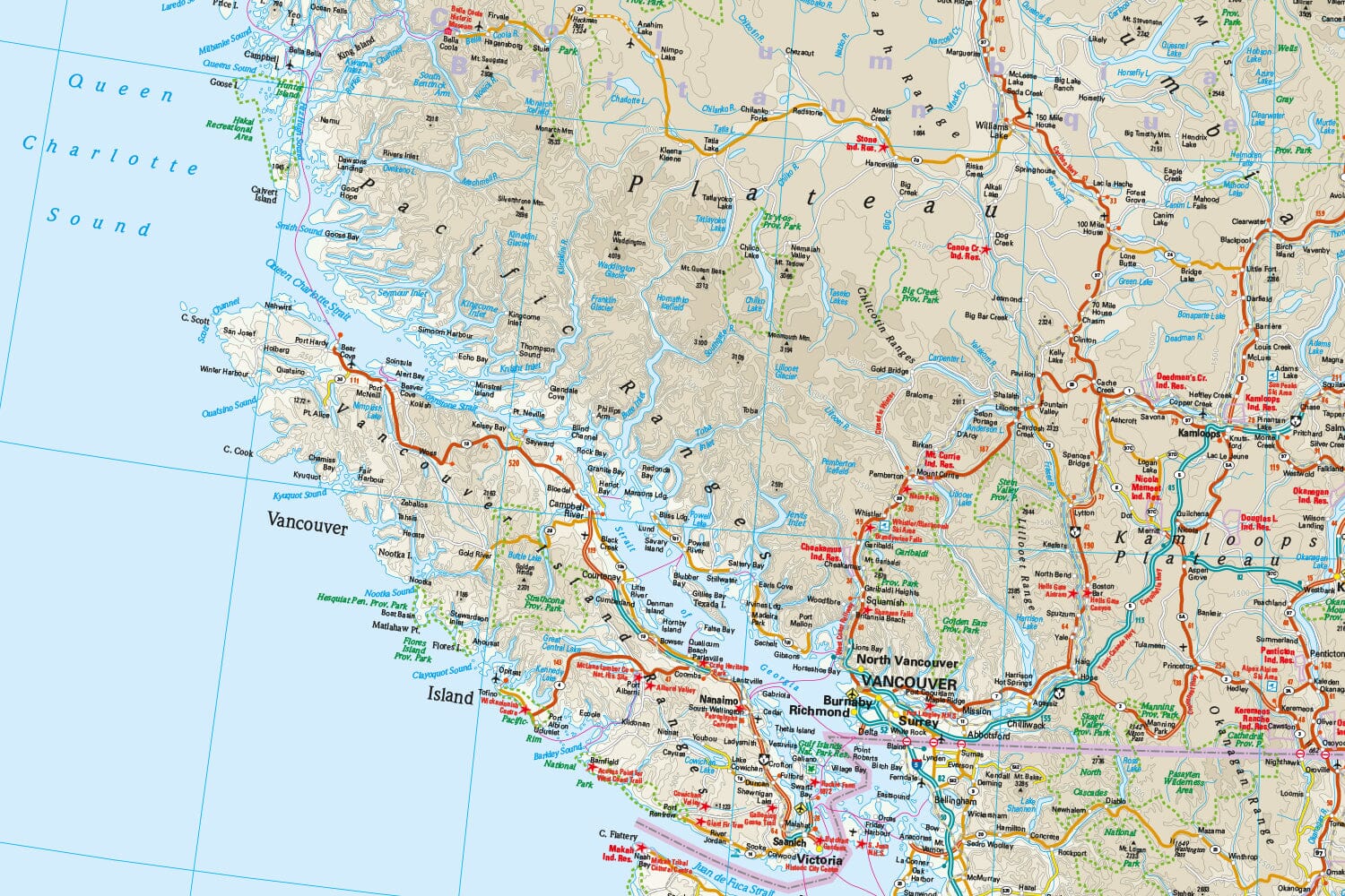 Carte routière - Canada Ouest | Reise Know How carte routière Reise Know-How