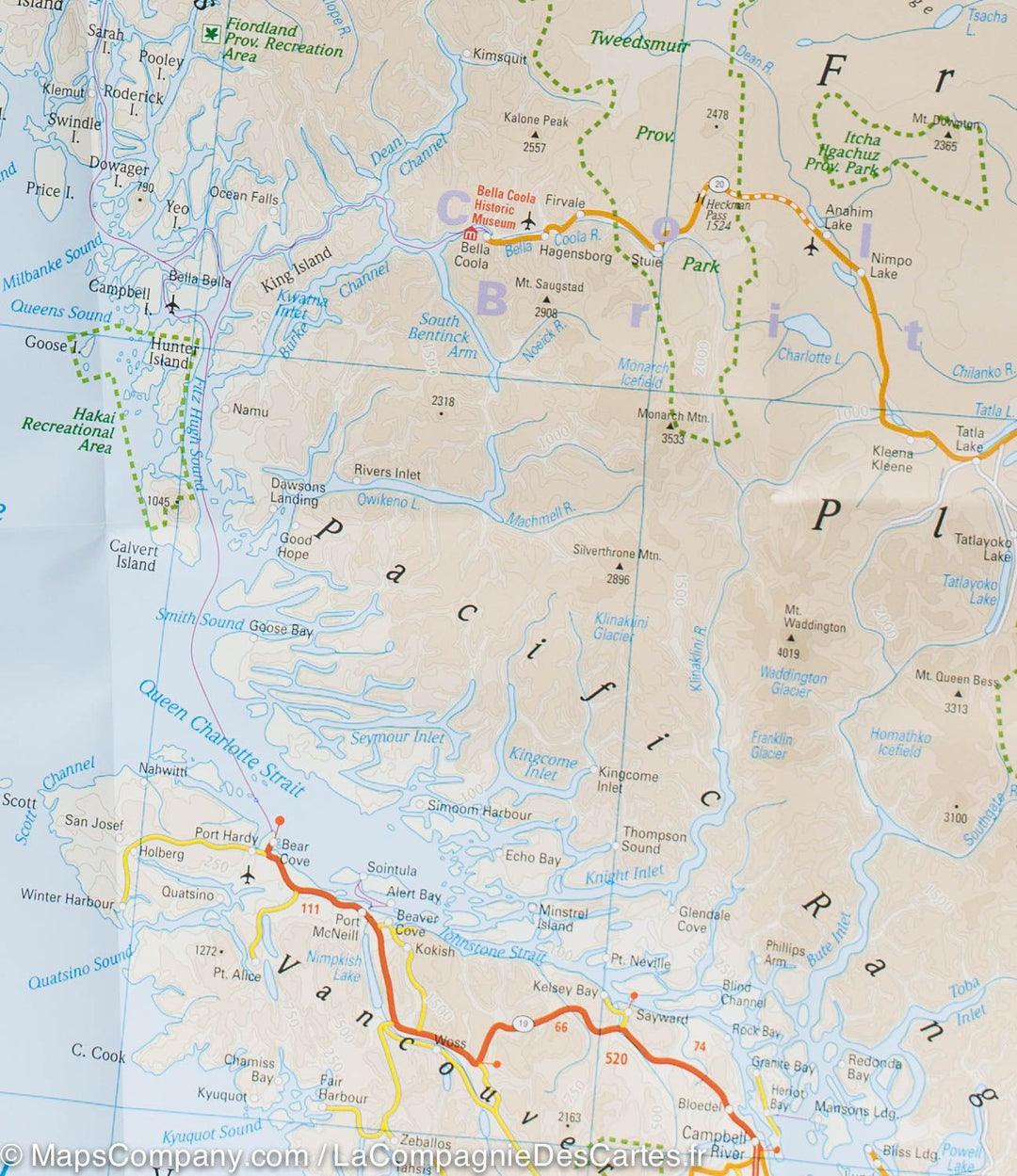 Carte routière de l'ouest du Canada | Reise Know How - La Compagnie des Cartes