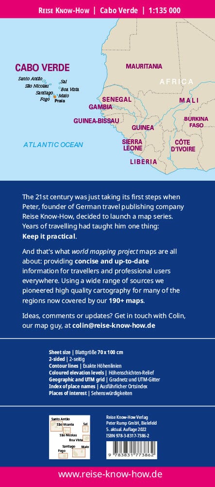 Carte routière - Cap-Vert | Reise Know How carte pliée Reise Know-How 