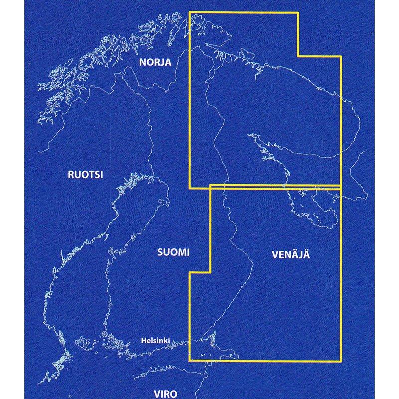 Carte routière - Carélie (Russie) | Karttakeskus carte routière Karttakeskus