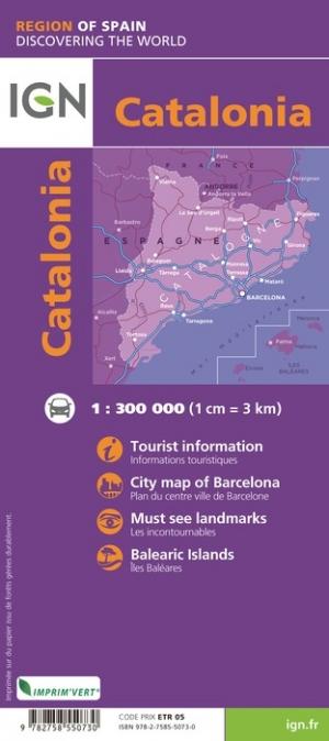 Carte routière - Catalogne | IGN carte routière IGN