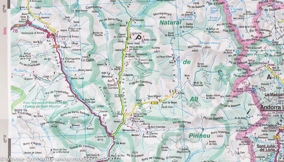 Carte routière - Catalogne | IGN carte routière IGN