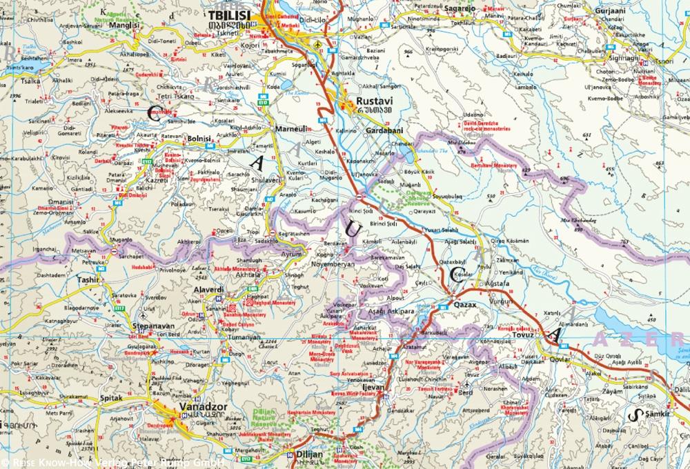 Carte routière - Caucase | Reise Know How carte pliée Reise Know-How 