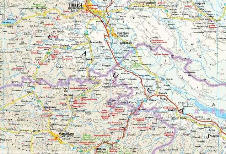 Carte routière - Caucase | Reise Know How carte pliée Reise Know-How 