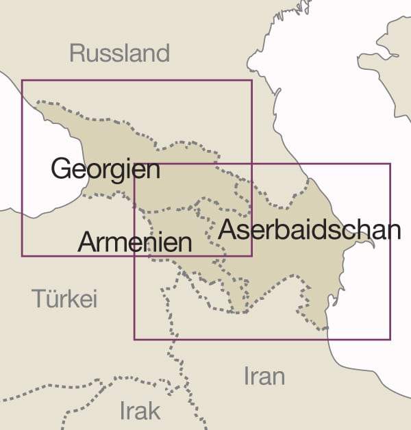 Carte routière - Caucase | Reise Know How carte routière Reise Know-How