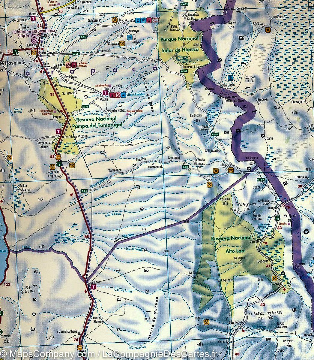 Carte routière - Chili | Freytag & Berndt carte routière Freytag & Berndt