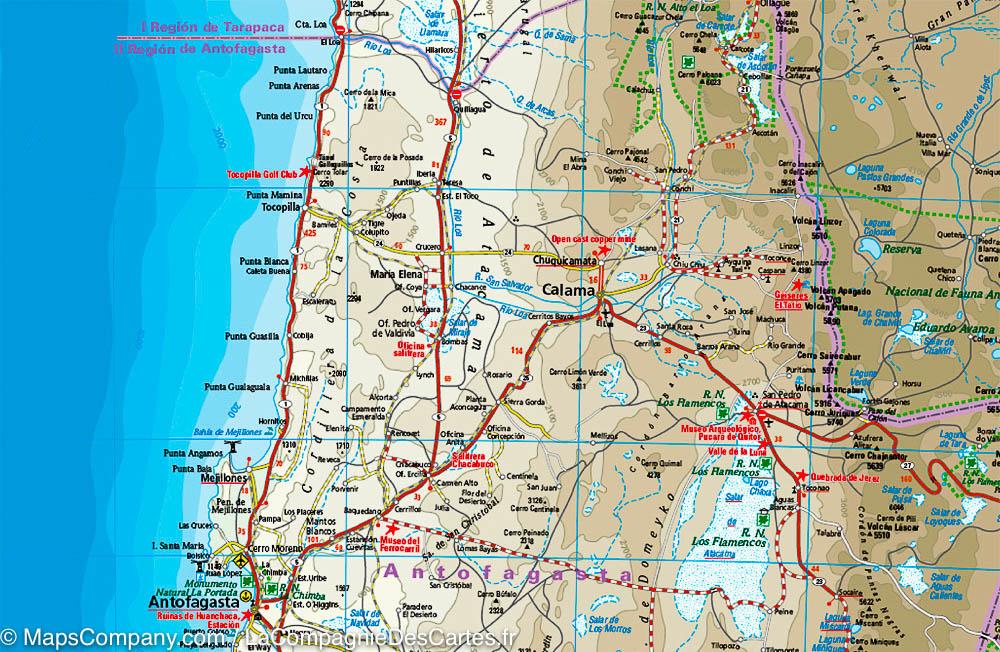 Carte routière - Chili | Reise Know How carte routière Reise Know-How