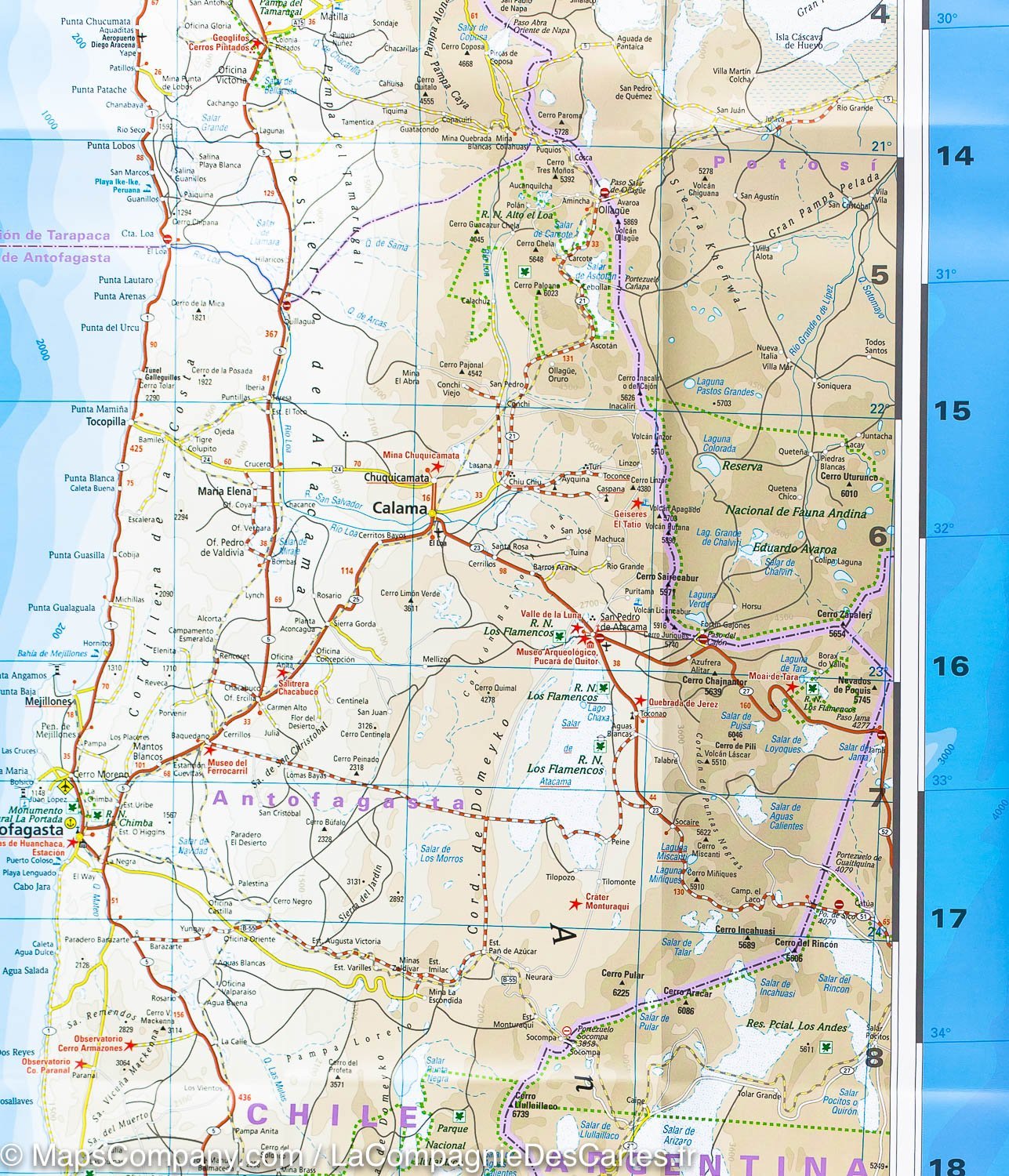 Carte routière - Chili | Reise Know How carte routière Reise Know-How