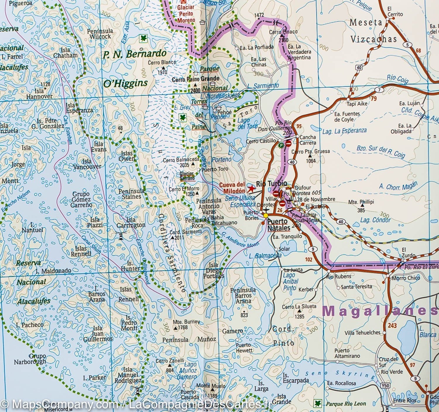 Carte routière - Chili | Reise Know How carte routière Reise Know-How