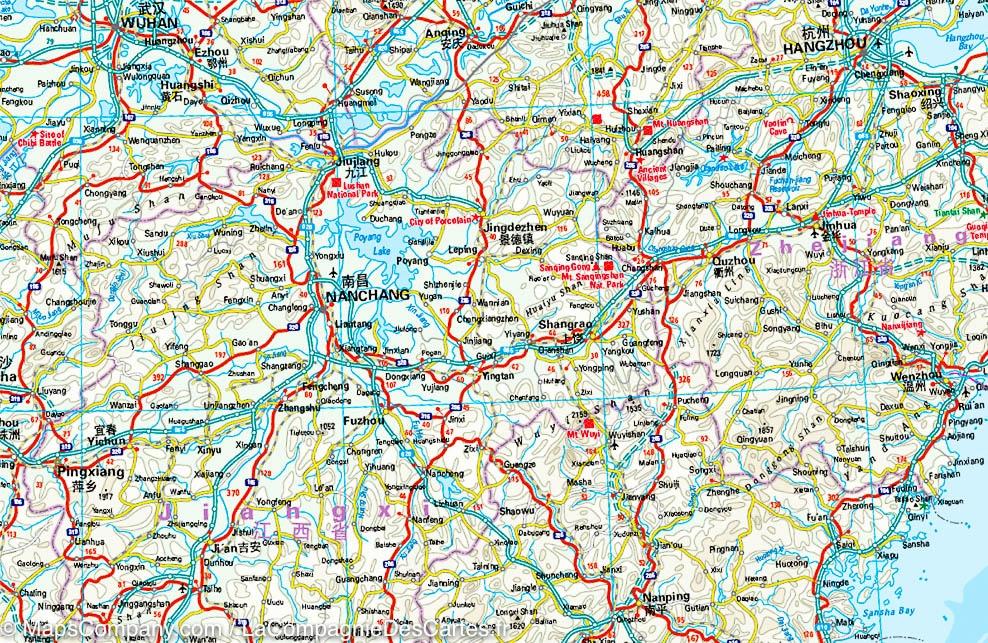 Carte routière de l'Est de la Chine | Reise Know How - La Compagnie des Cartes