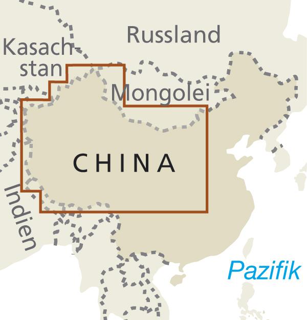 Carte routière - Chine Ouest | Reise Know How carte routière Reise Know-How