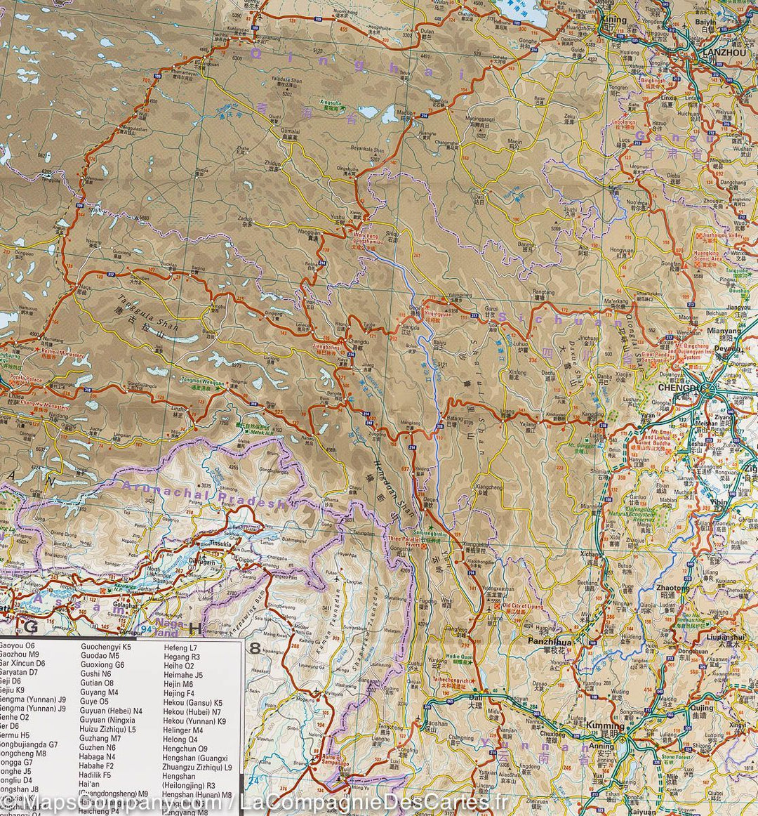 Carte routière - Chine | Reise Know How carte pliée Reise Know-How 