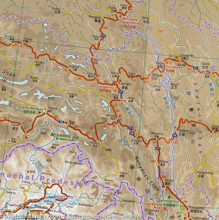 Carte routière - Chine | Reise Know How carte pliée Reise Know-How 
