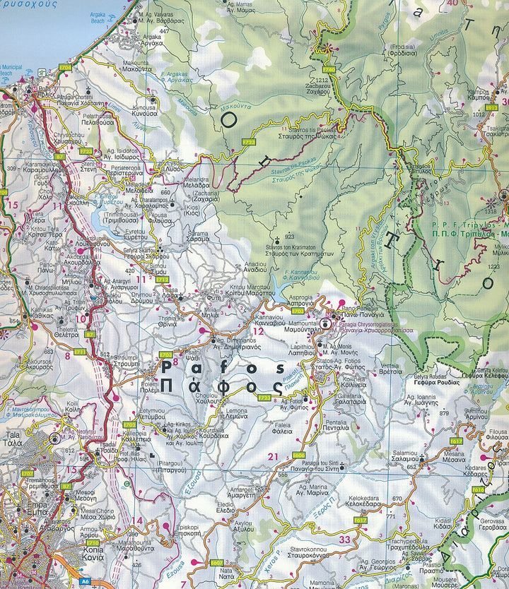 Carte routière - Chypre | Freytag & Berndt carte pliée Freytag & Berndt 