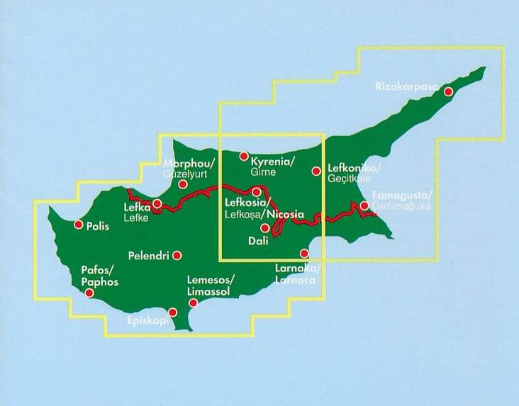 Carte routière - Chypre | Freytag & Berndt carte pliée Freytag & Berndt 