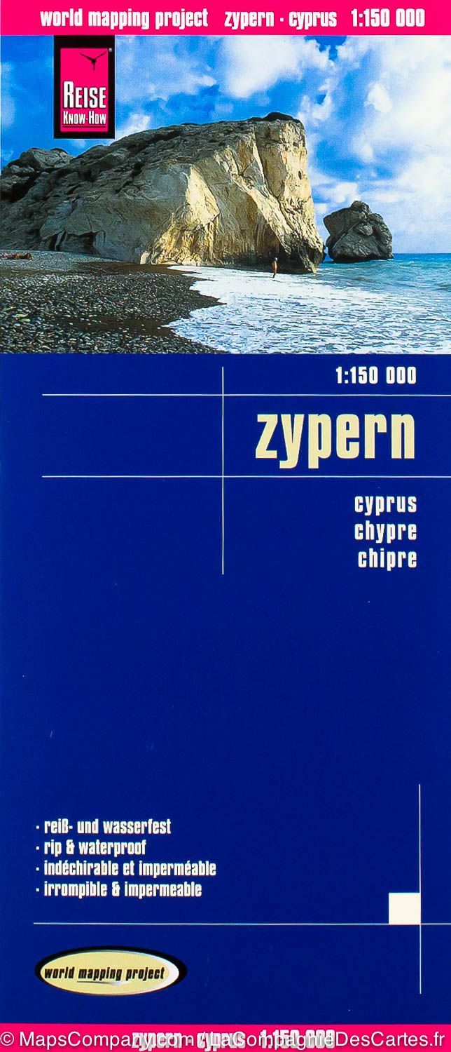 Carte routière - Chypre | Reise Know How carte routière Reise Know-How