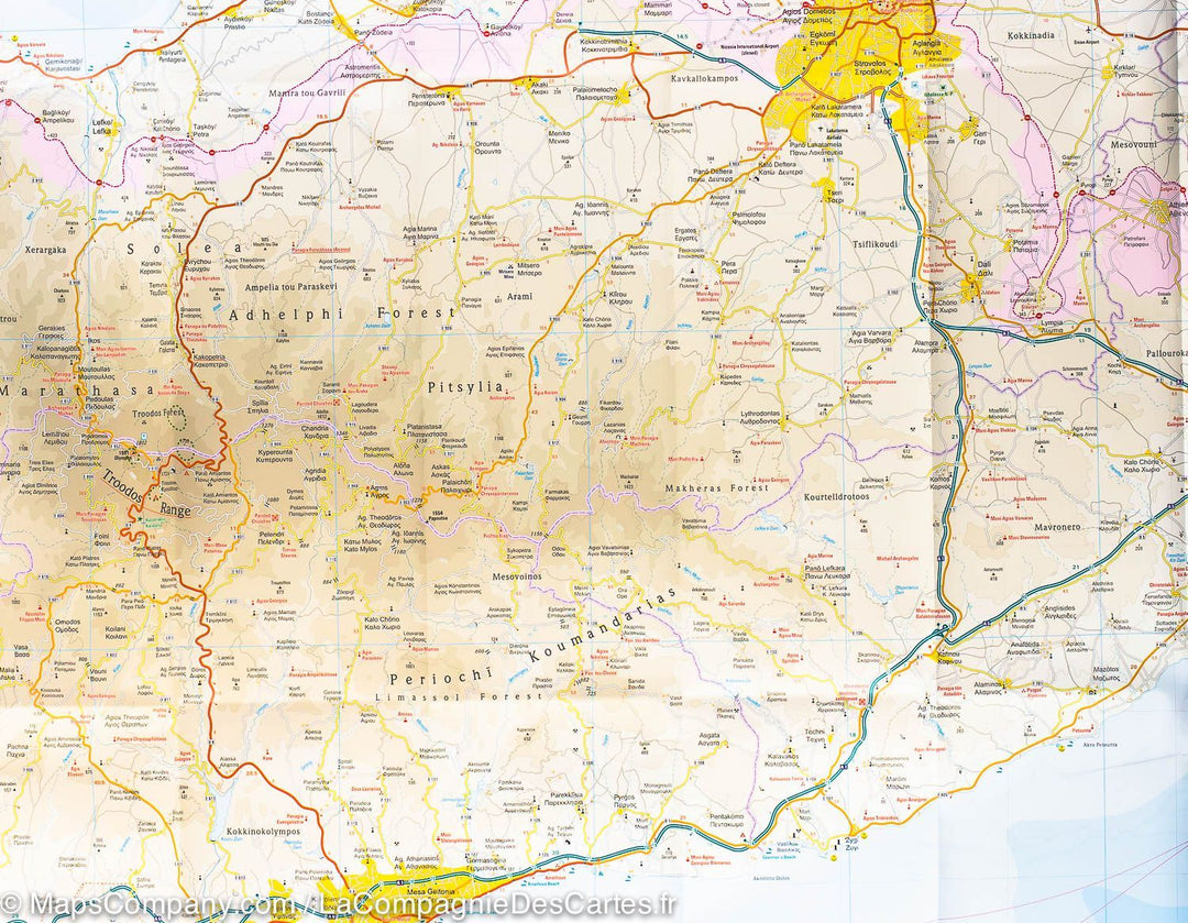 Carte routière - Chypre | Reise Know How carte pliée Reise Know-How 
