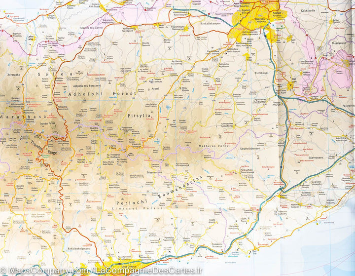 Carte routière - Chypre | Reise Know How carte pliée Reise Know-How 