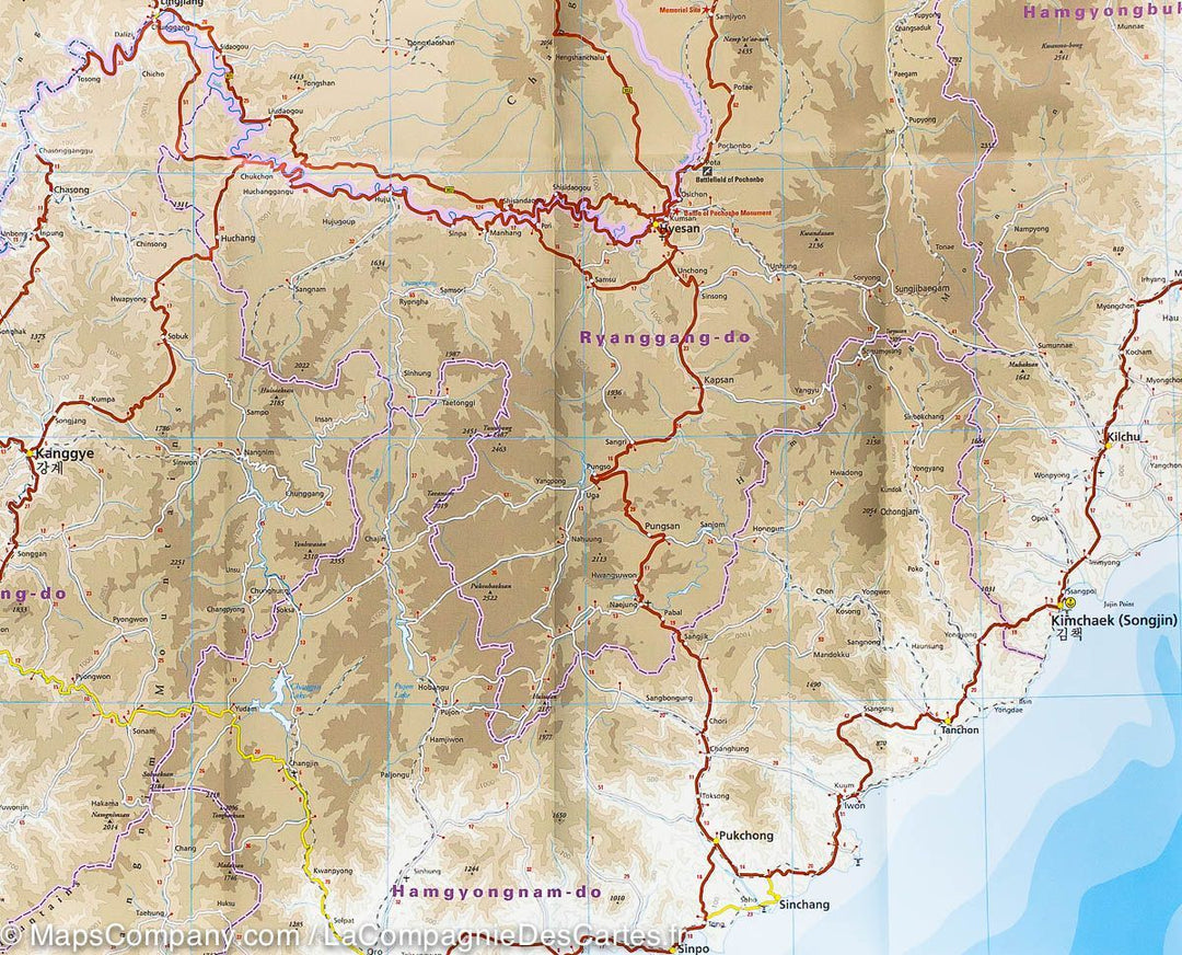 Carte routière - Corée du Nord et du Sud | Reise Know How carte pliée Reise Know-How 