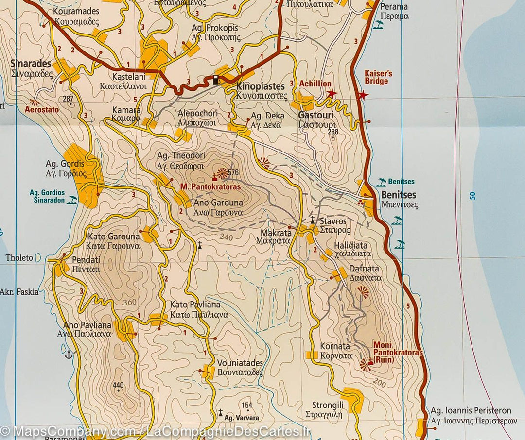 Carte routière - Corfou (Grèce) | Reise Know How carte pliée Reise Know-How 