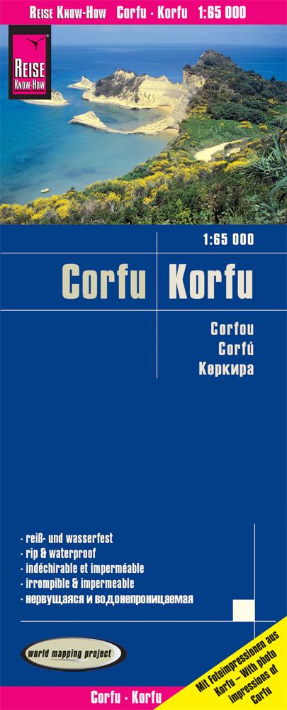 Carte routière - Corfou (Grèce) | Reise Know How carte pliée Reise Know-How 2019 