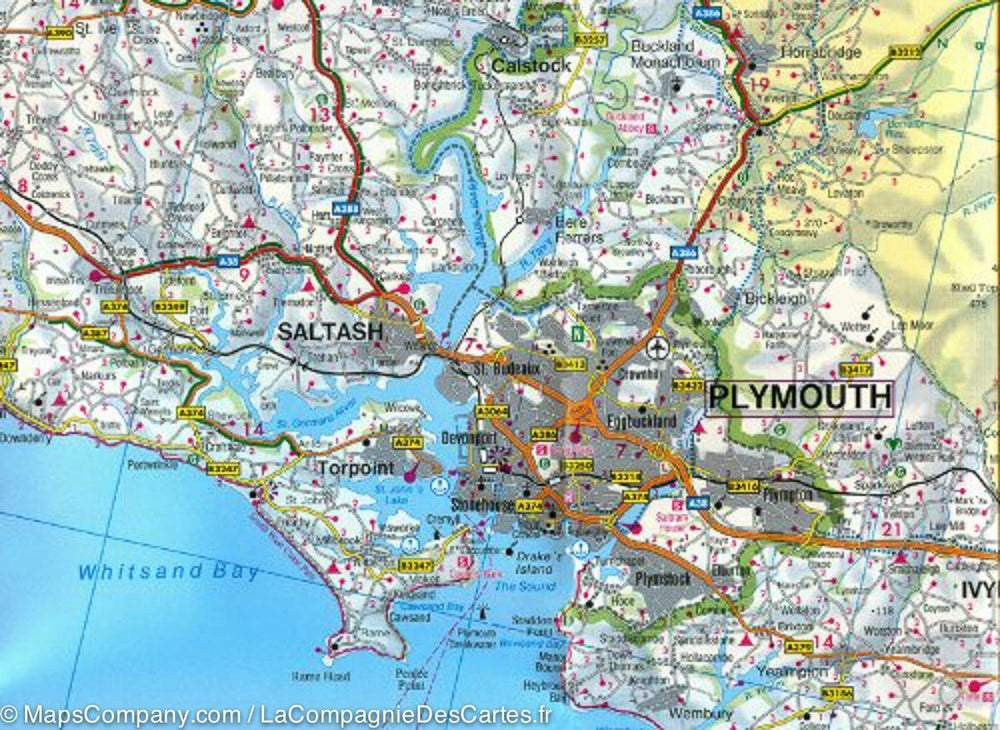 Carte routière - Cornouailles (Angleterre) | Freytag & Berndt carte pliée Freytag & Berndt 