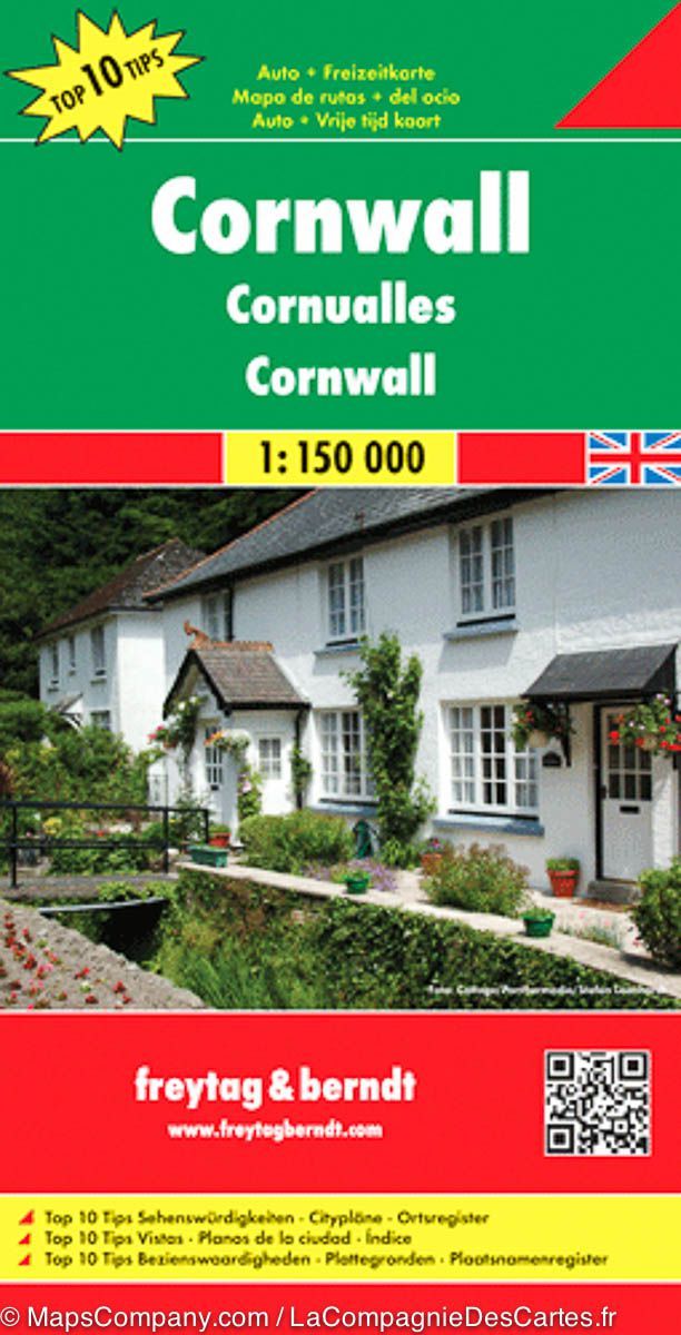 Carte routière - Cornouailles (Angleterre) | Freytag & Berndt carte pliée Freytag & Berndt 