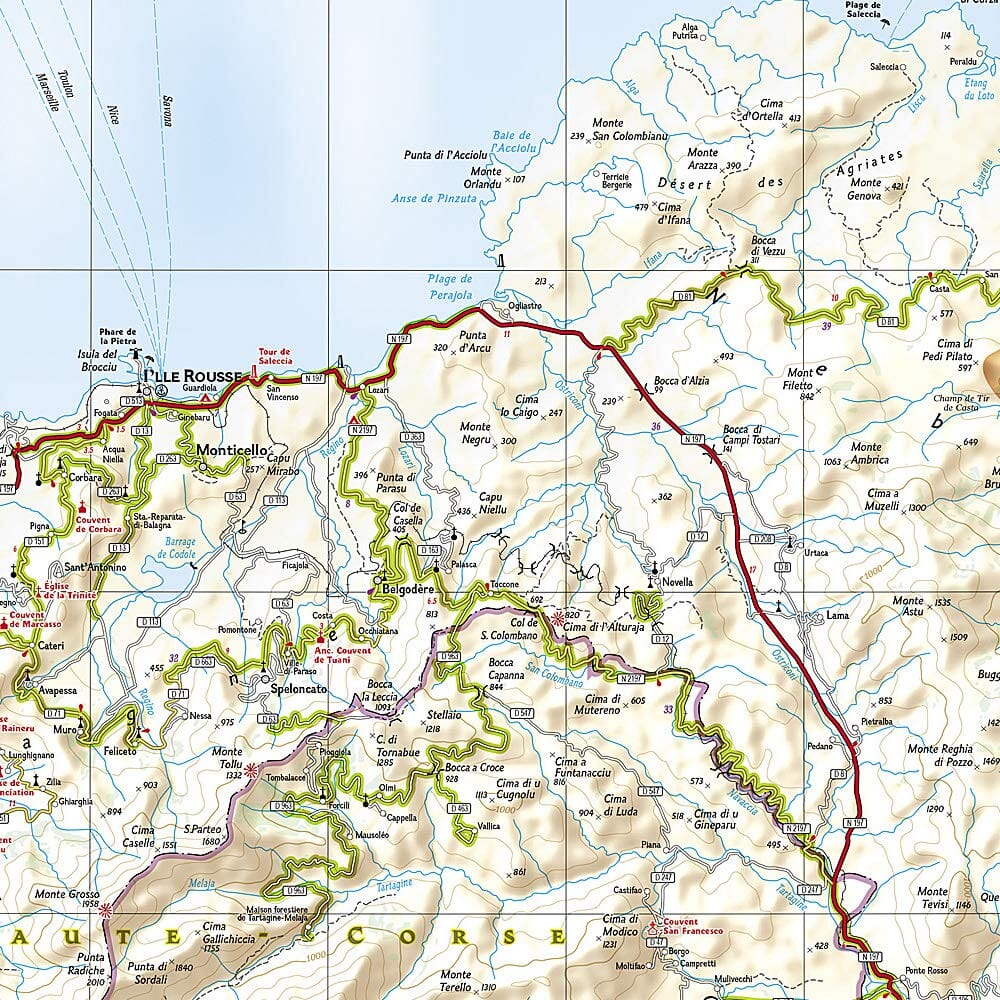 Carte routière - Corse | National Geographic carte pliée National Geographic 