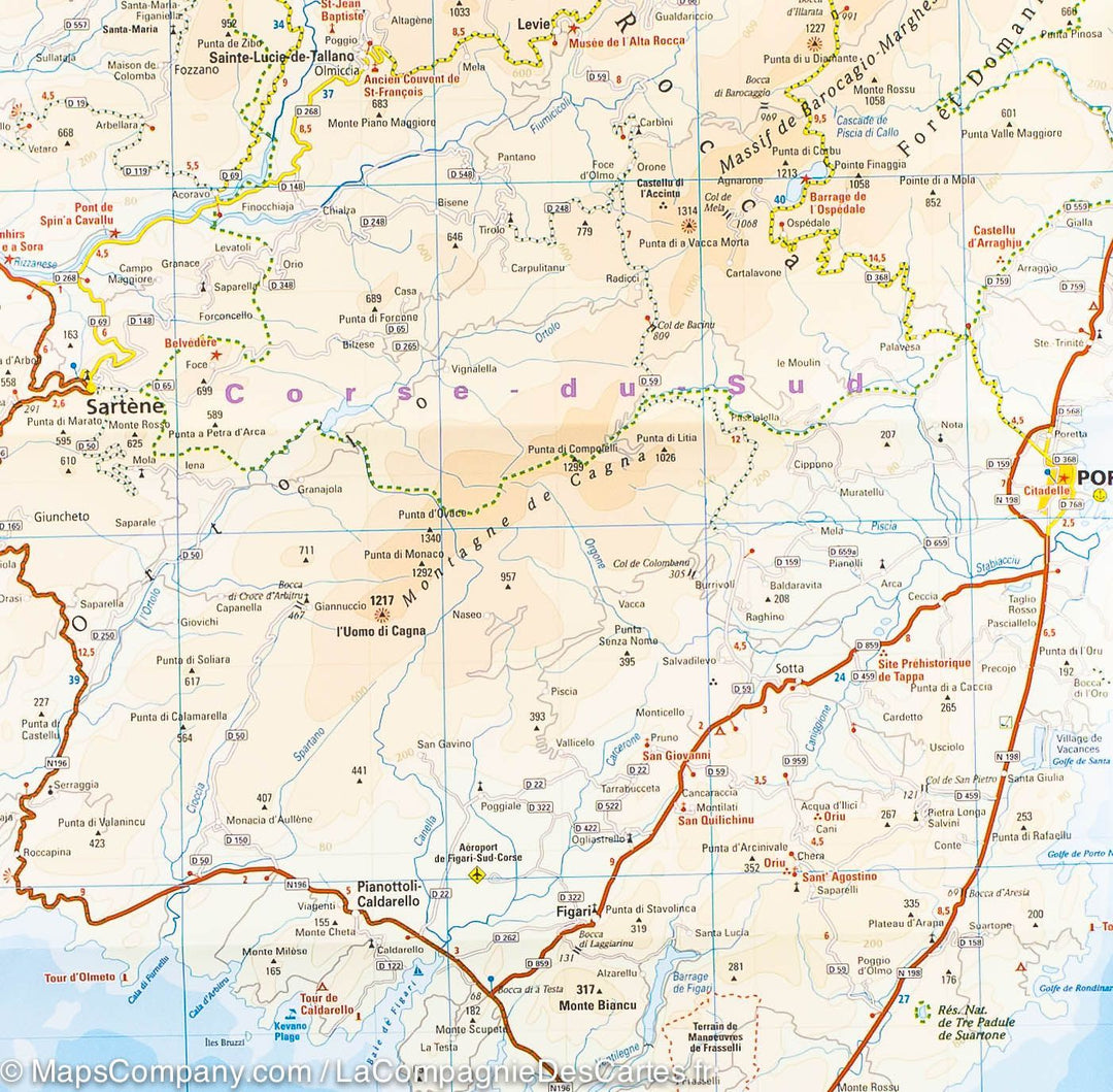 Carte routière - Corse | Reise Know How carte pliée Reise Know-How 