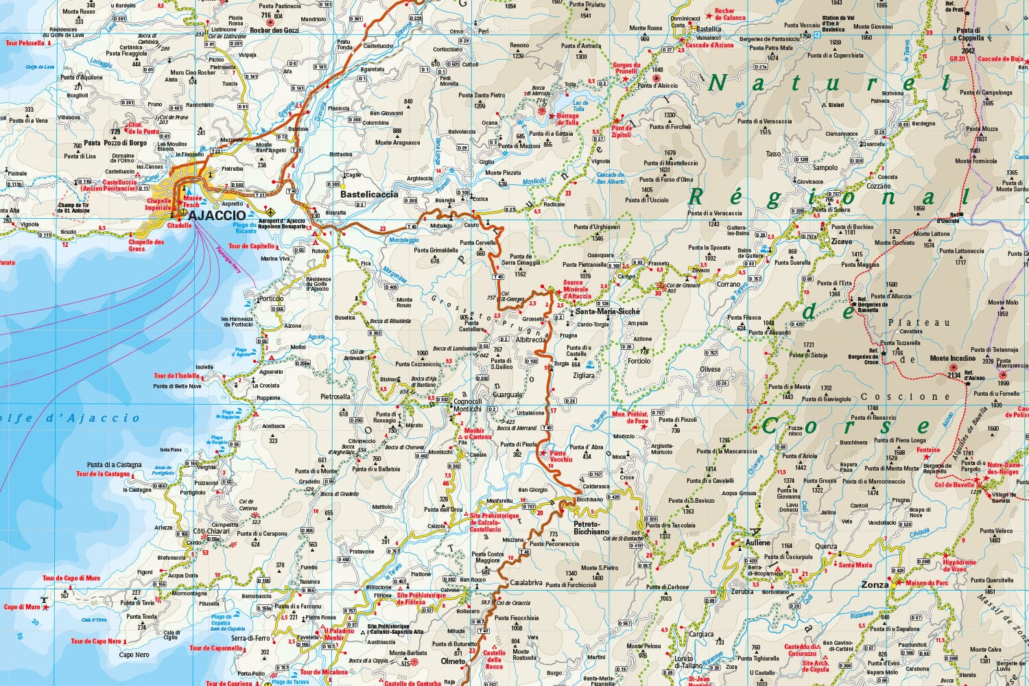 Carte routière - Corse | Reise Know How carte routière Reise Know-How