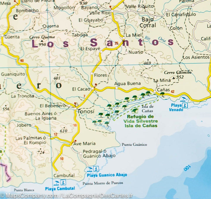 Carte routière - Costa Rica et du Panama | Reise Know How carte pliée Reise Know-How 