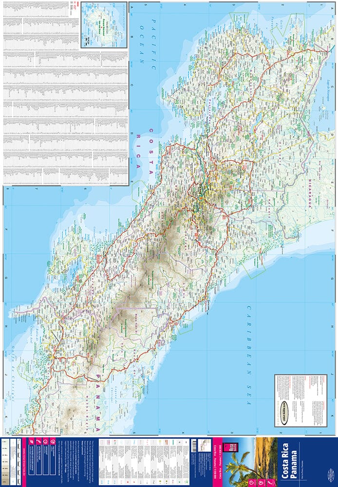 Carte routière - Costa Rica & Panama | Reise Know How carte pliée Reise Know-How 
