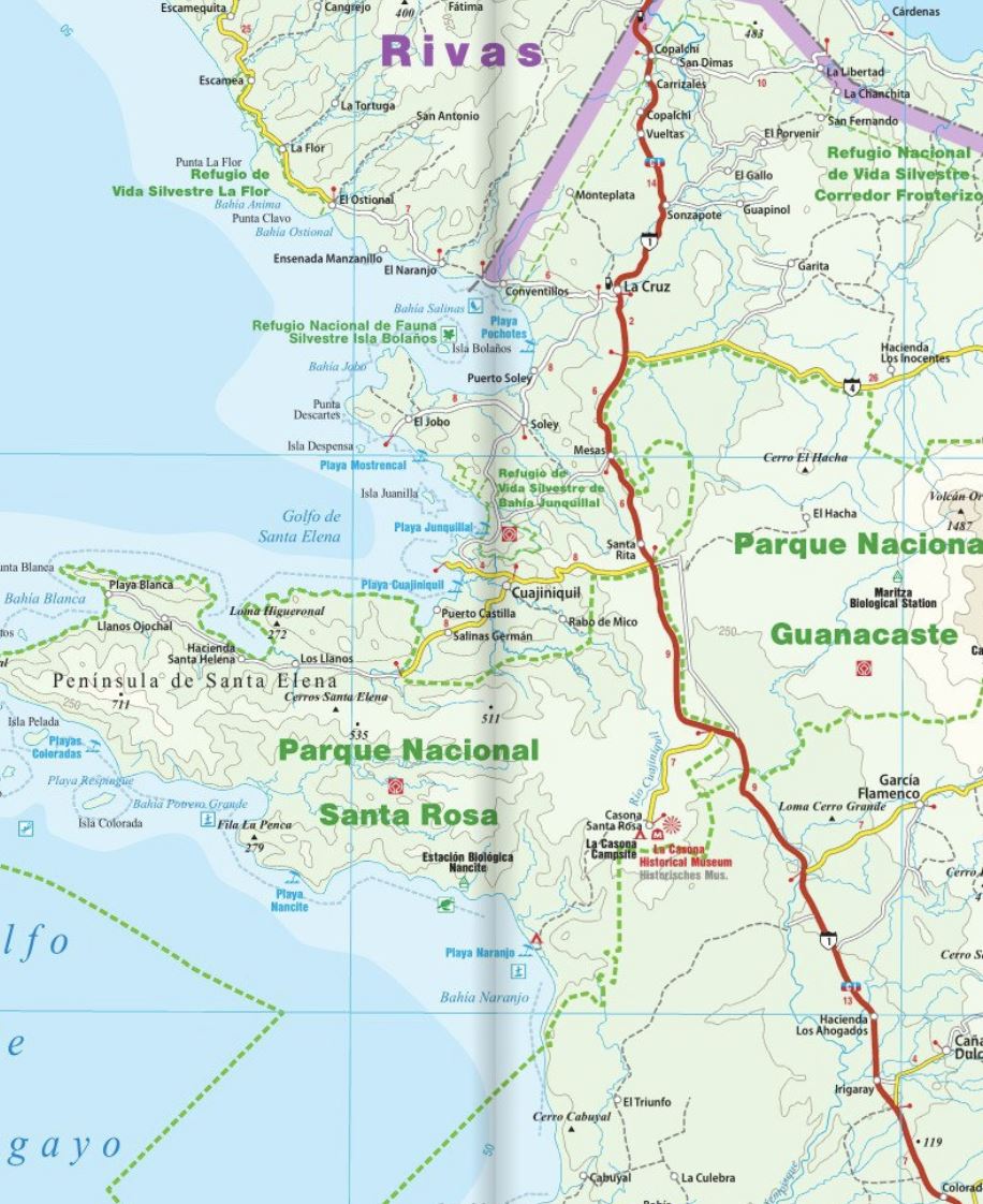 Carte routière - Costa Rica | Reise Know How carte routière Reise Know-How