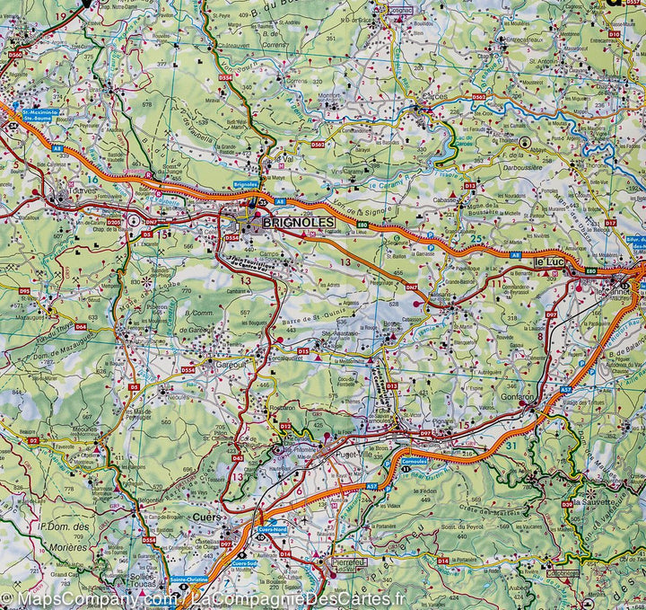 Carte routière - Côte d'Azur | Freytag & Berndt carte pliée Freytag & Berndt 
