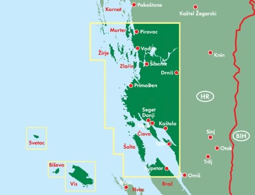 Carte routière - Côte de Dalmatie n° 2 (Sibenik, Split, Vis) | Freytag & Berndt carte routière Freytag & Berndt