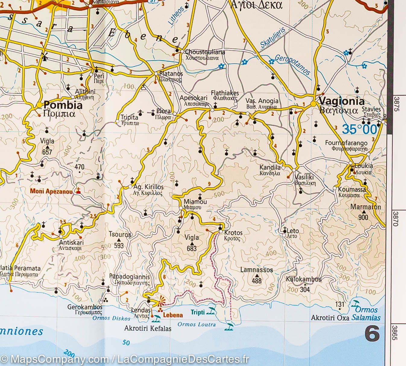 Carte routière - Crète (Grèce) | Reise Know How carte routière Reise Know-How