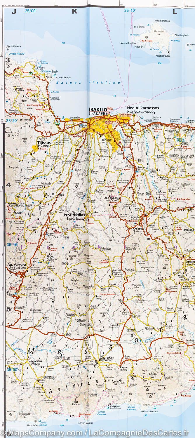 Carte routière - Crète (Grèce) | Reise Know How carte routière Reise Know-How