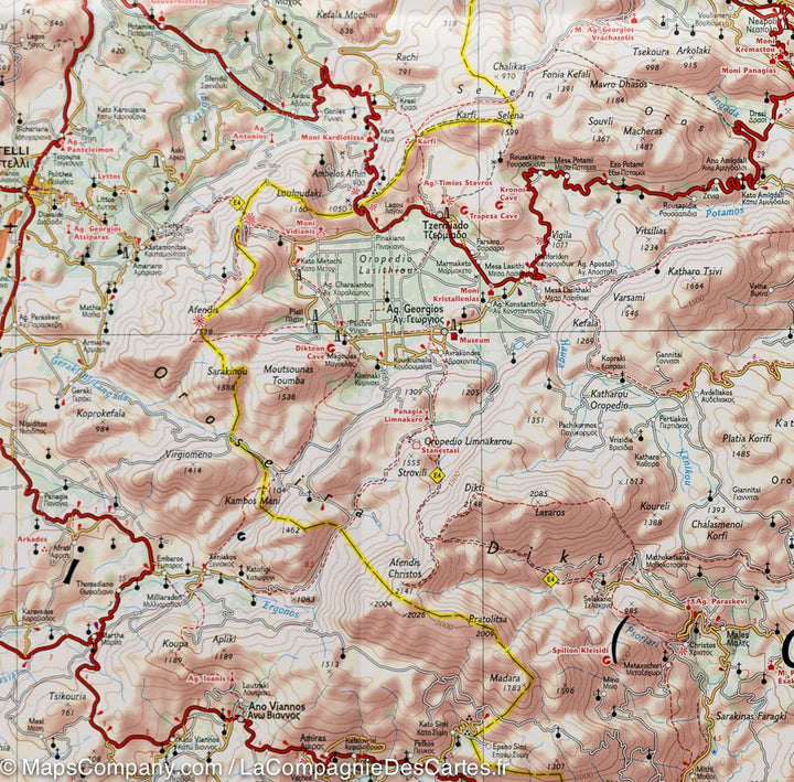 Carte routière - Crète | National Geographic carte pliée National Geographic 