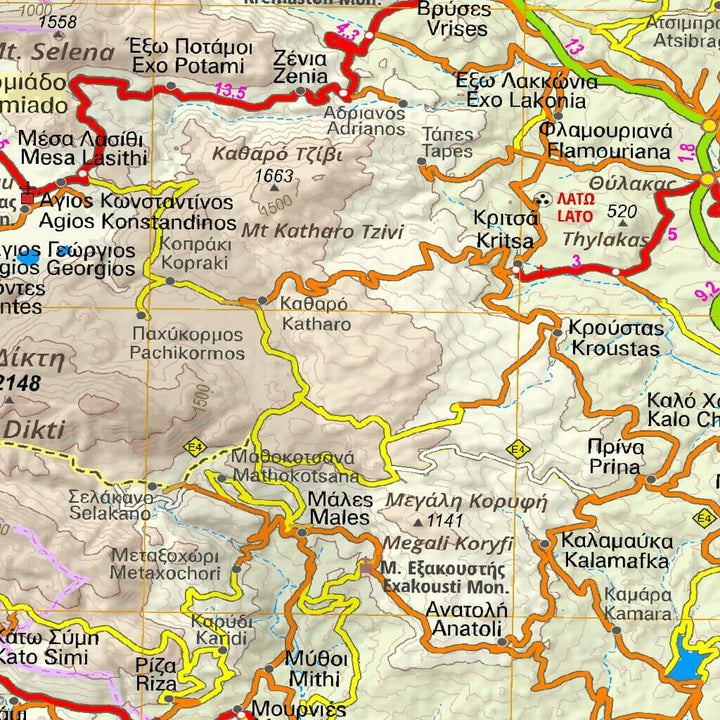 Carte routière - Crète R6 | Anavasi carte pliée Anavasi 
