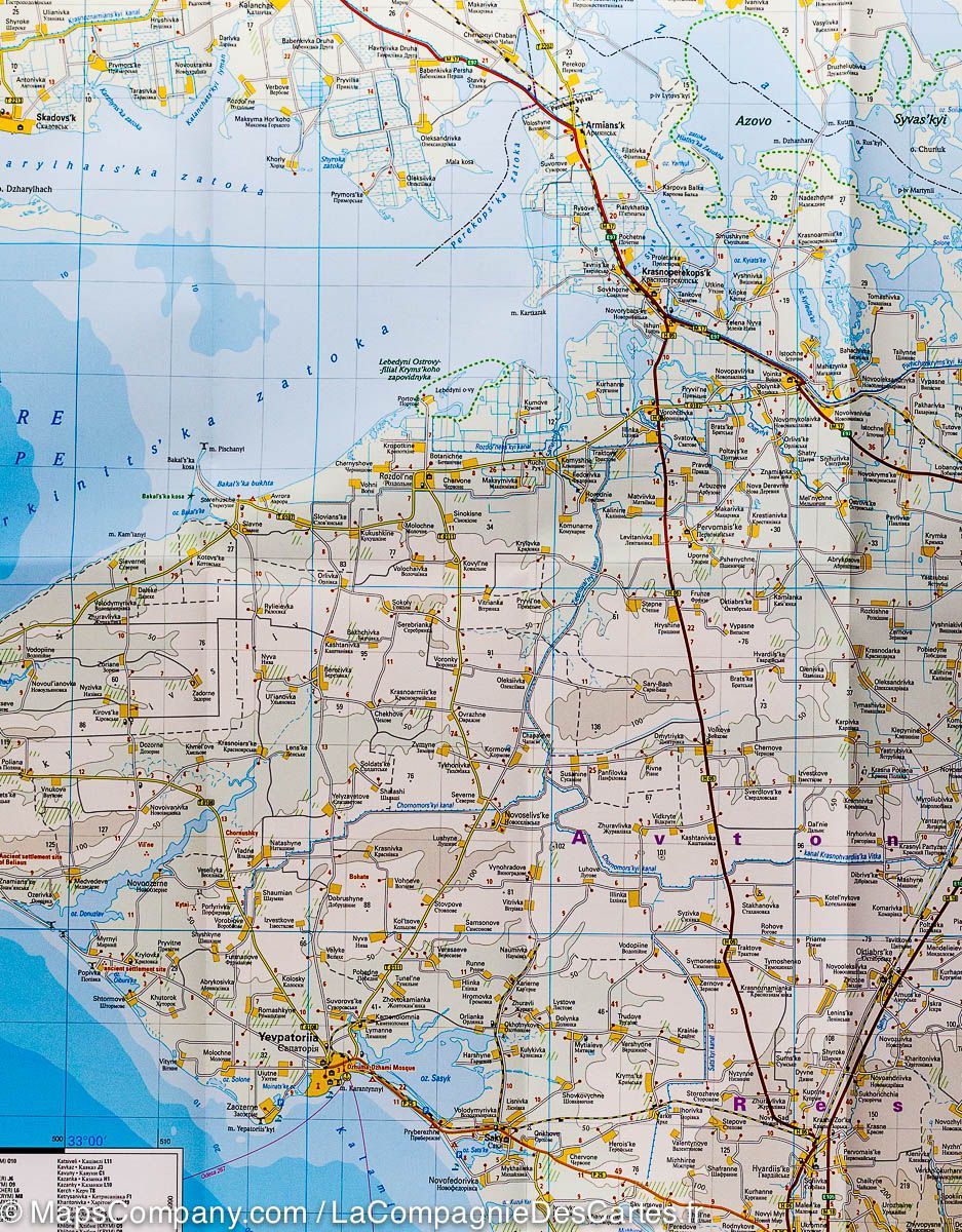 Carte routière - Crimée | Reise Know How carte routière Reise Know-How